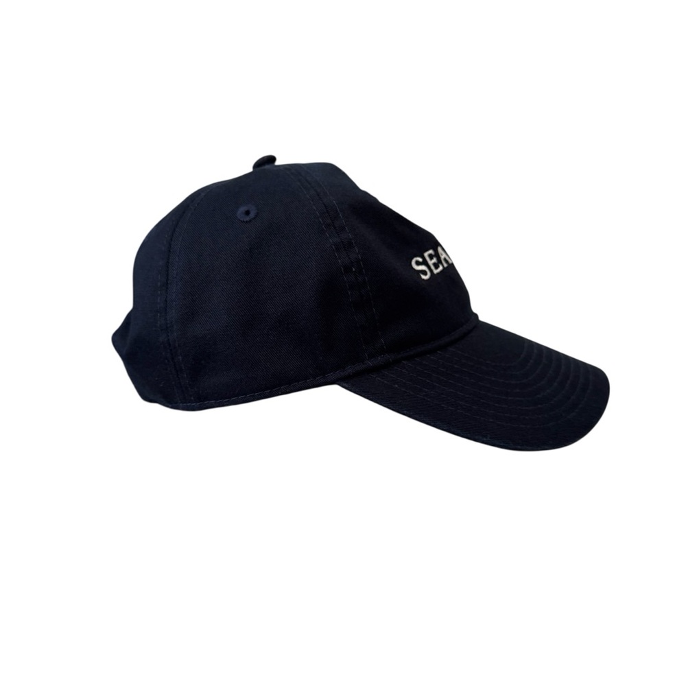 Seaside‎ Embroidered Adjustable Baseball Cap Navy Blue White - Picture 2 of 11